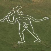 Cerne Abbas giant (taken with the assistance of Bournemouth Helicopters)