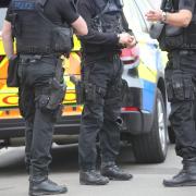 Armed police officers