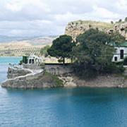 The Kings residence on the reservoir at Ardales