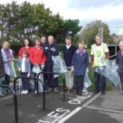 BAGGING IT UP: The Friends of Radipole Park and Gardens help to keep the park litter free