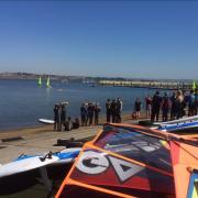 ON THE WATER: Budmouth at the annual windsurfing event    Picture: BUDMOUTH COLLEGE