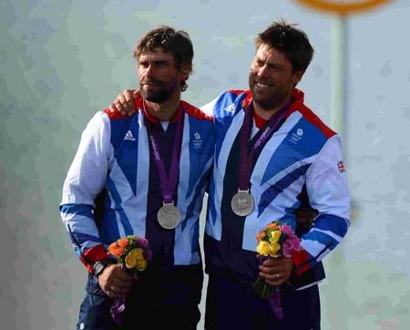 Our pictures of Olympic sailing events in Weymouth and Portland during London 2012. Iain Percy and Andrew Simpson claimed silver in the Star Class.