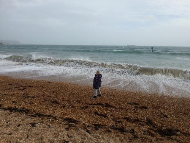 Lisa Fortino sent us this shot of high waves at Preston Beach on Tuesday.