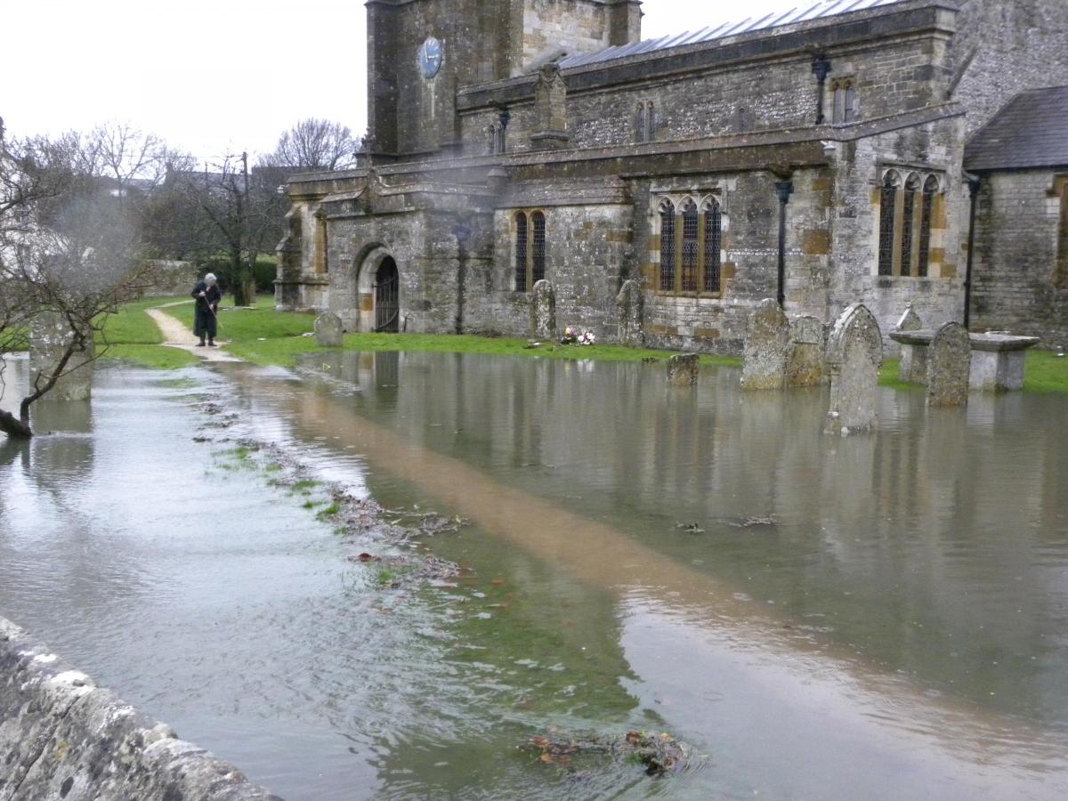 Sarah East, district councillor for Charminster, sent in these shots of flooding in Charminster.
