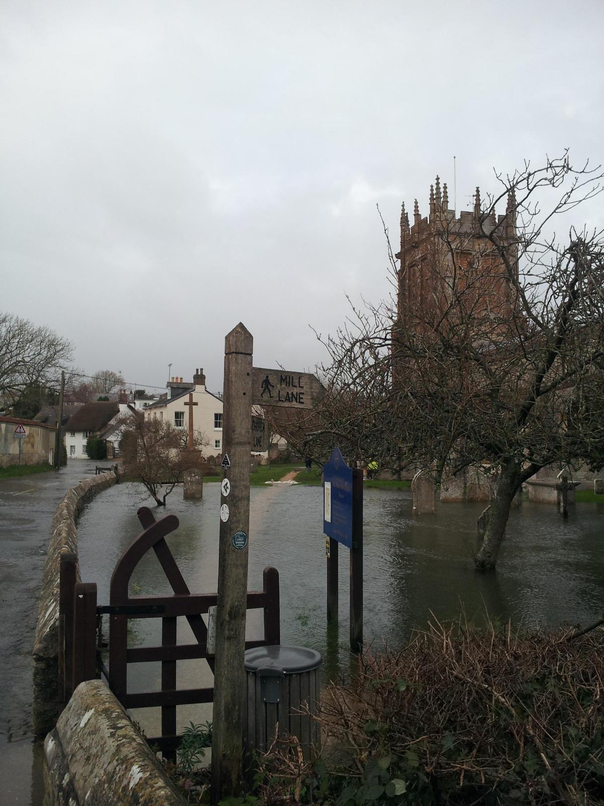 Floods at Charminster by Sam Hallatt