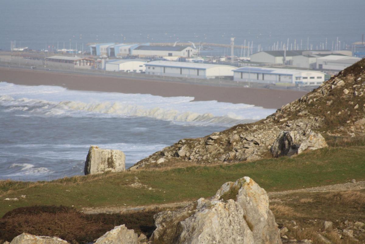 Jo Drake-Leake sent us these pictures overlooking Chesil Beach at Westcliff.