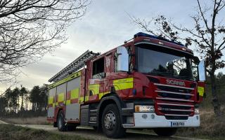 A chimney fire caused concern in North Dorset