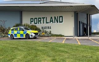 Police at Portland Marina