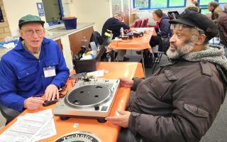 Volunteers at the Repair café have fixed a wide range of precious items, including a turntable