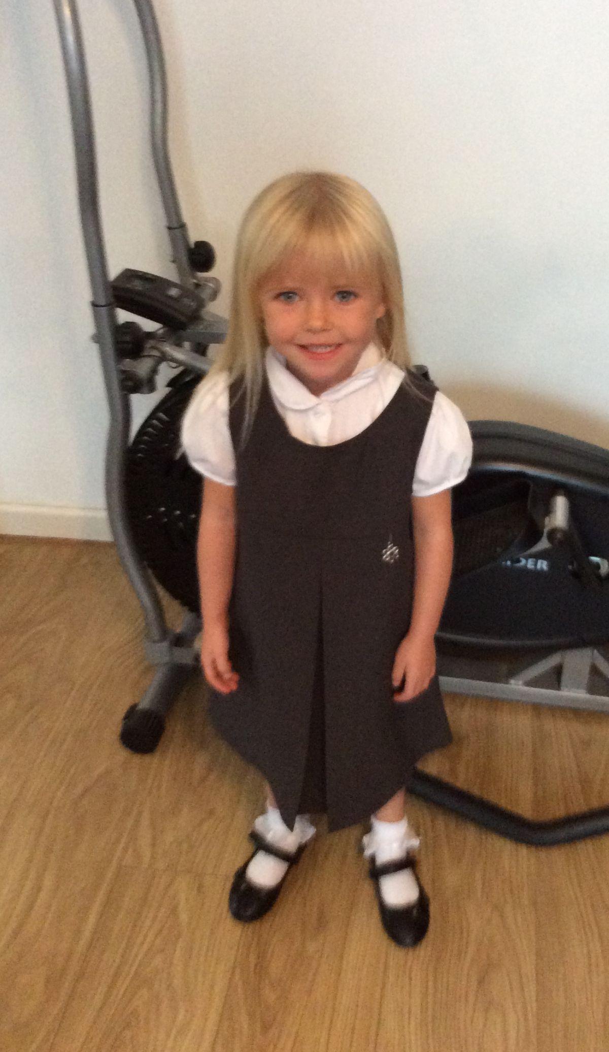 Back to School - Keeley Ross on her first day at school-  Picture by Lisa Dunn 