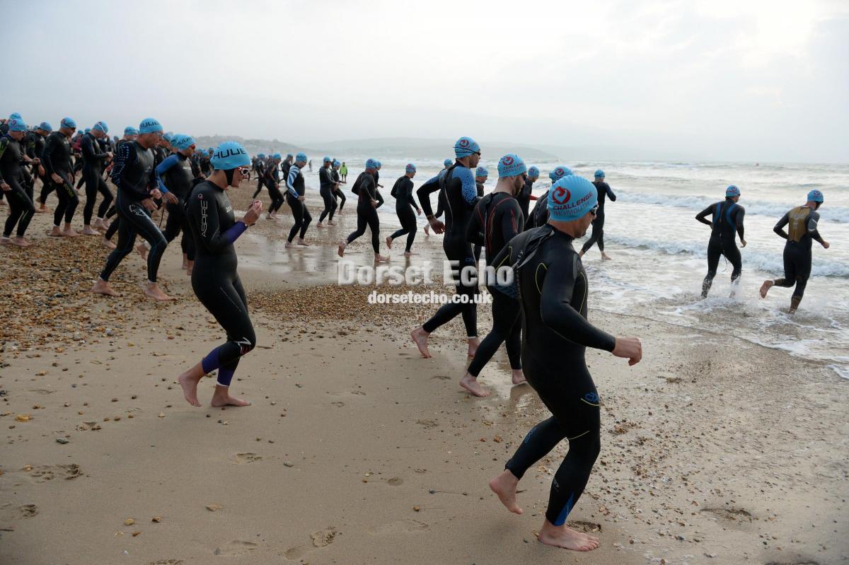 Triathletes take on the first ever Challenge Weymouth event