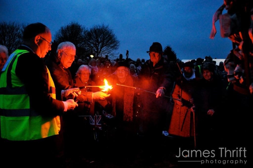 Shaftesbury beacon lighting. Picture by James Thrift www.jamesthrift.com