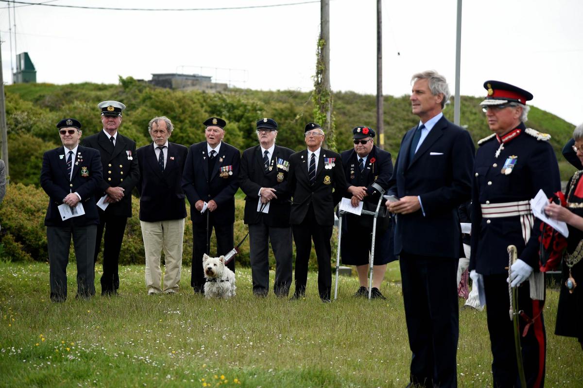 Members of the public gathered for a remembrance service on Portland to commemorate the 100th anniversary of the Battle of Jutland