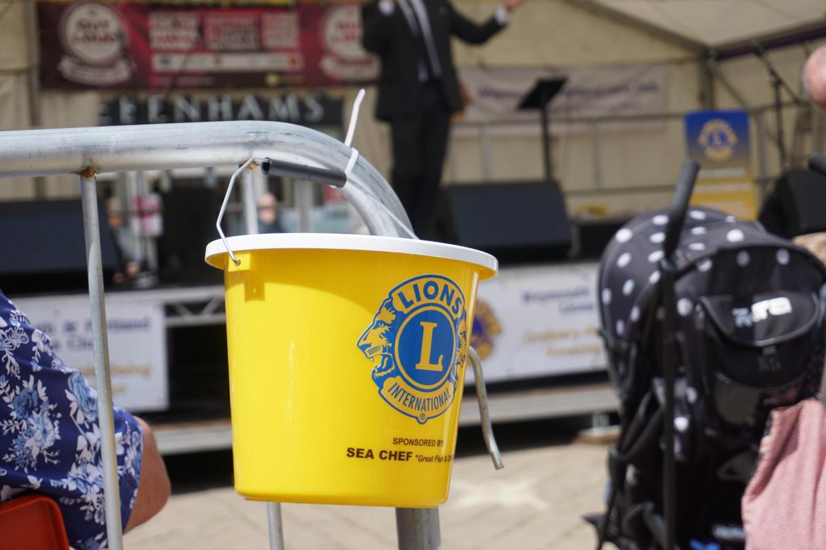 Collecting for the Weymouth and Portland Lions Club
