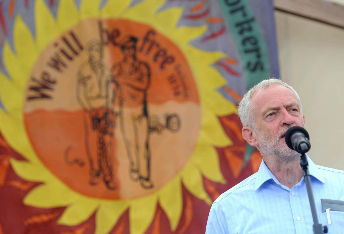 Labour leader Jeremy Corbyn attends the Tolpuddle Martyrs Festival