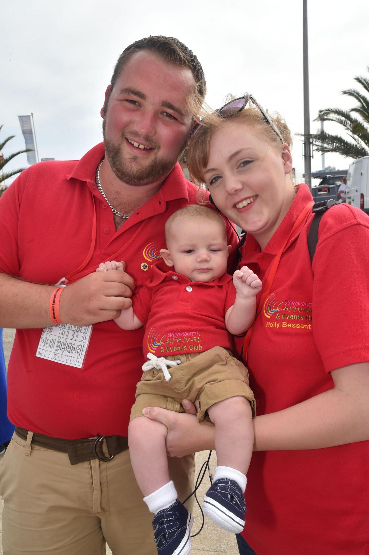 A FAMILY BUSINESS: Councillor Ryan Hope, with his partner Holly Bessant and their son Lewie
