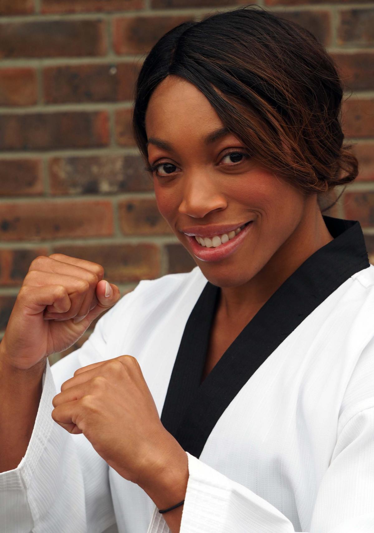 FISTS OF FURY: Jennifer Egan of Weymoth Taekwondo PICTURE: Dorset Media Service