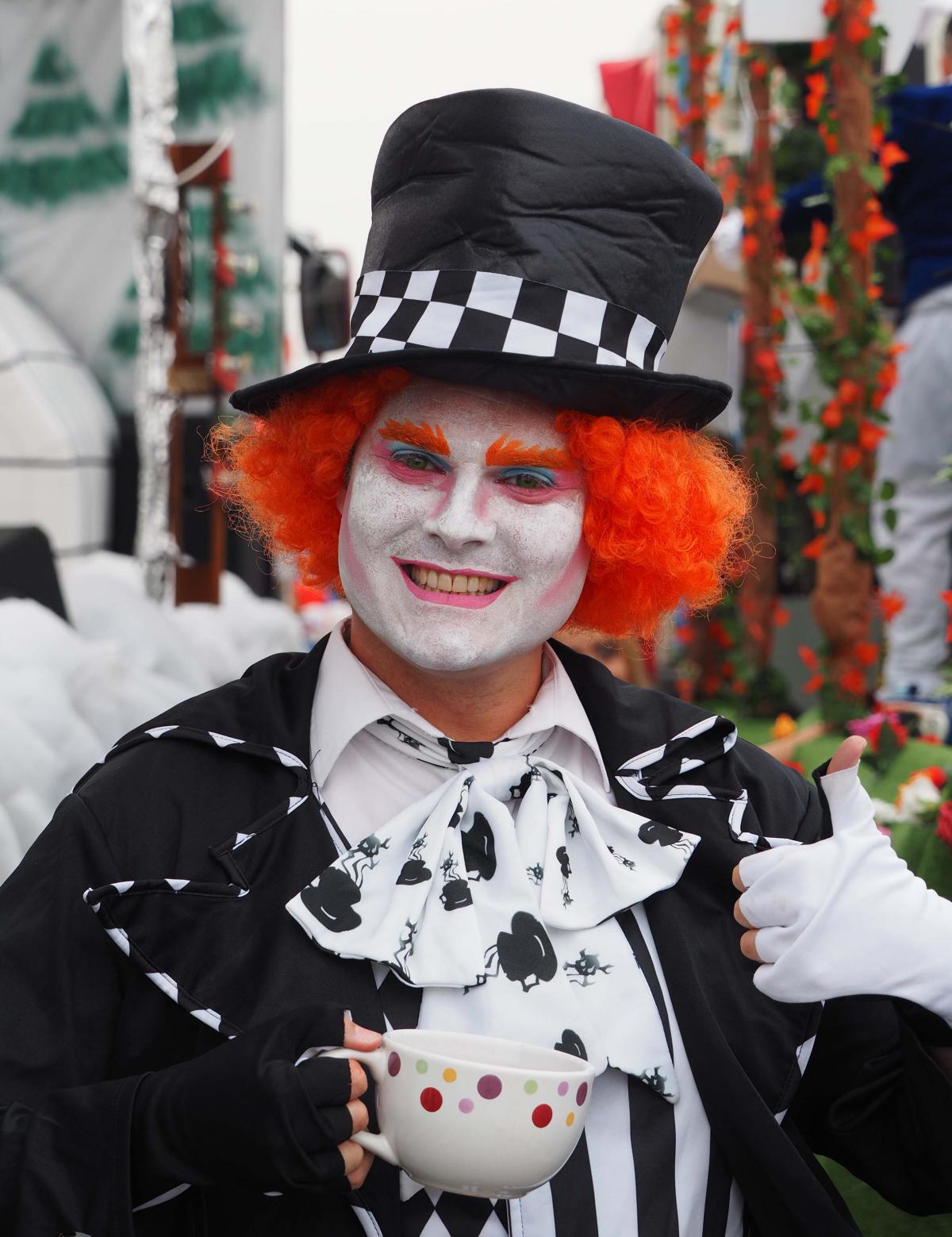 DOWN THE RABBIT HOLE: Mad Hatter Matthew Blanthorn PICTURE: Dorset Media Service