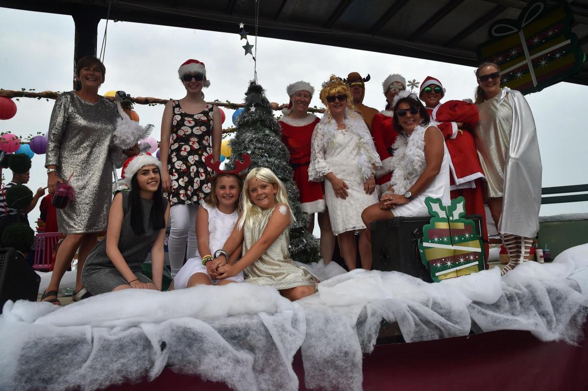 WHITE CHRISTMAS: Sainsbury's carnival float