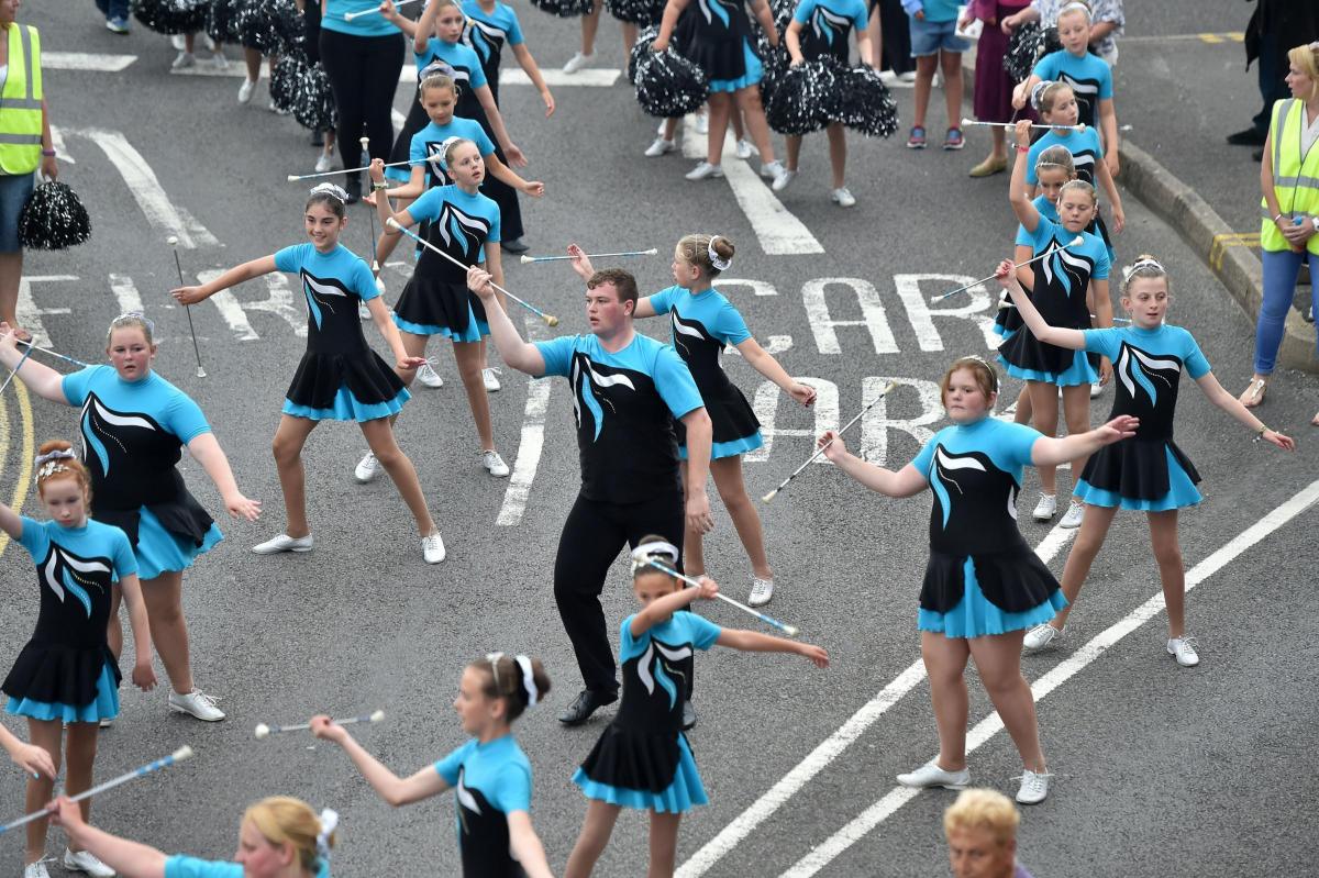BATON TWIRL: Weymouth Carnival parade