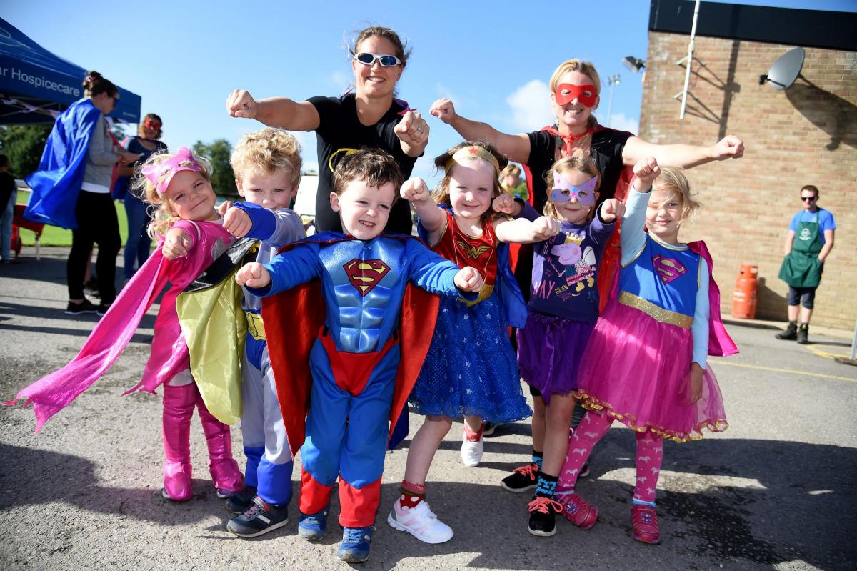 Weldmar Superhero Fun Run 2016 at Bridport Football Club