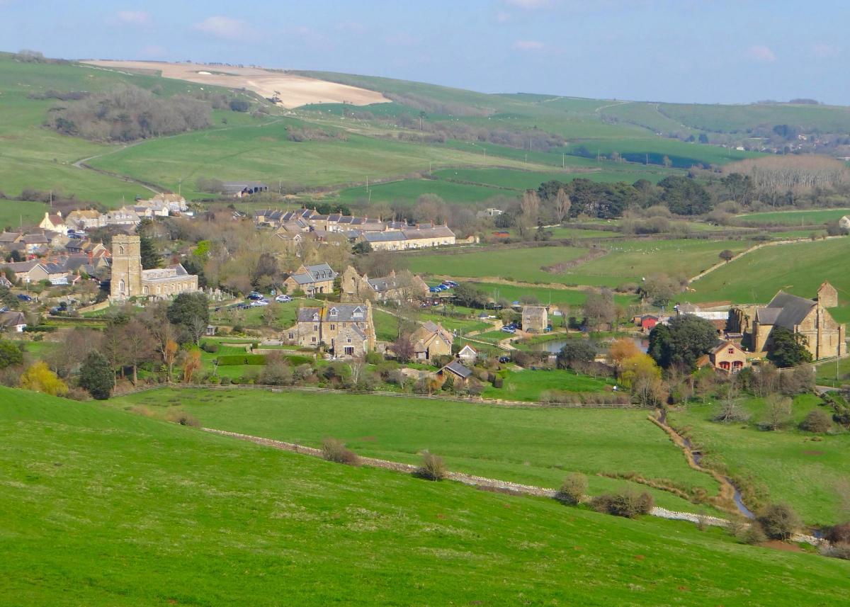 Picture by Mrs Annie Chambers looking down onto Abbotsbury. 