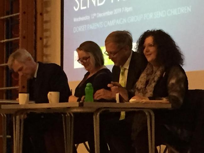 Candidates came to Wyvern College to talk about the needs of SEND children   Picture: JAMES MOULES