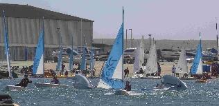 Dorset Regatta at the Sailing Academy, 2007. Local schools get ready to race. Picture: Brian Jung bj4058