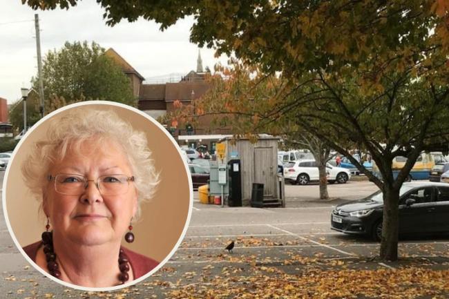 Cllr Molly Rennie, inset, is pleased Dorset Council is offering free parking on selected days in the run-up to Christmas