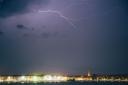 Lightning over Weymouth seafront. Picture: Justin Glynn