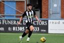 Tiago Sa scored a looping opener for Dorchester Town 	            Picture: GRAHAM HUNT PHOTOGRAPHY