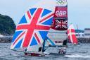 Portland-based Charlotte Dobson and Saskia Tidey are top of the 49erFX after day one Picture: SAILING ENERGY/WORLD SAILING