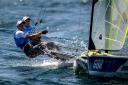 Portland's Stuart Bithell, left, and Dylan Fletcher are locked in a four-way battle in the 49er 		    Picture: SAILING ENERGY/WORLD SAILING