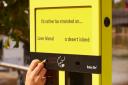 A ballot bin has been installed in Lyme Regis to encourage smokers to bin their butts