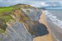 Drone pictures show size of landslip at Charmouth