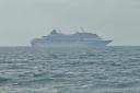 ANOTHER striking cruise ship was spotted in Weymouth bay this morning.