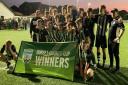 Dorchester Town Under-18s celebrate their double win