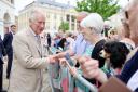 King Charles meeting the crowds in Poundbury