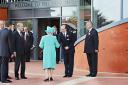 Richard Smith welcomes HRH Queen Elizabeth II to The Tank Museum