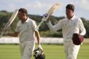 Dorset's David Scott, left, and Sam Young somehow ended up on the losing side in an incredible game