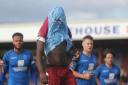 Ezio Touray reacts after having a late penalty saved