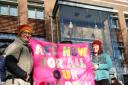 A previous climate protest in Dorchester