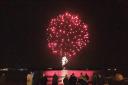 Firework display on Weymouth Beach last night