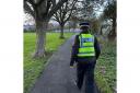 Police patrolling The Marsh