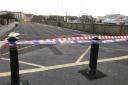 Westham bridge was cordoned off by police this morning