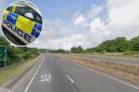 Police officers were called out to a broken down car on the A35