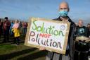 Protest against the incinerator