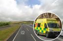 Broken down ambulance causes traffic on relief road
