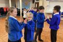 Pupils from Southill Primary School in rehearsal for Romeo and Juliet