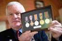 PRIDE: John Wilkinson with his grandfather’s medals
